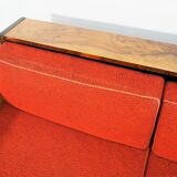 Art deco walnut sofa bed 1960s