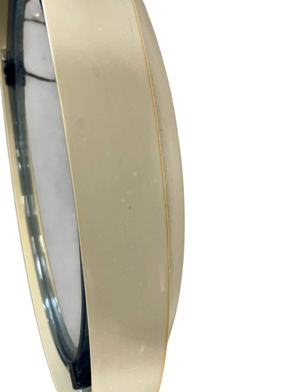 Vintage round mirror allibert with lighting