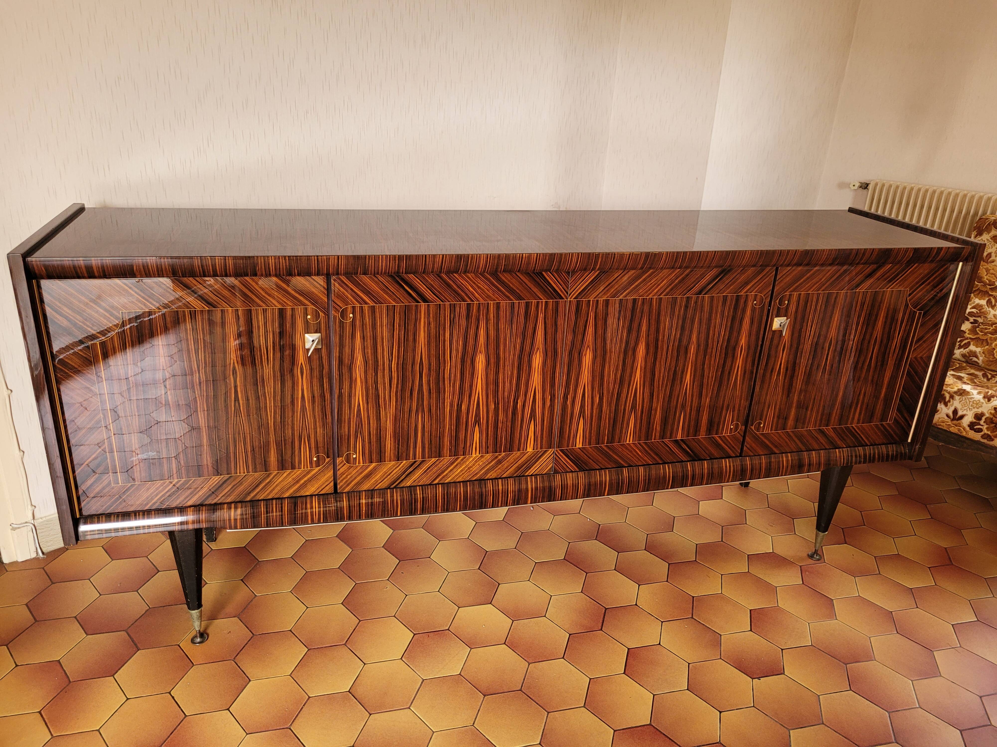 Enfilade Mid-Century Ébène laqué