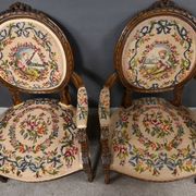 Paire de fauteuils en hêtre, style Louis XVI – début XXe