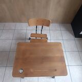 Bureau  d'écolier vintage une place