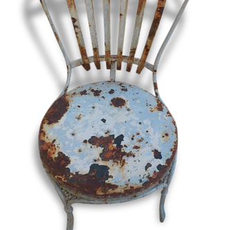 Set of 4 chairs in iron in its juice for the garden