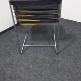 A set of 6 vintage  metal framed dinning chairs