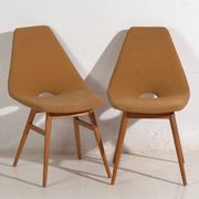 Chaises décoratives vintage (c.1950). Ensemble de 2 pièces