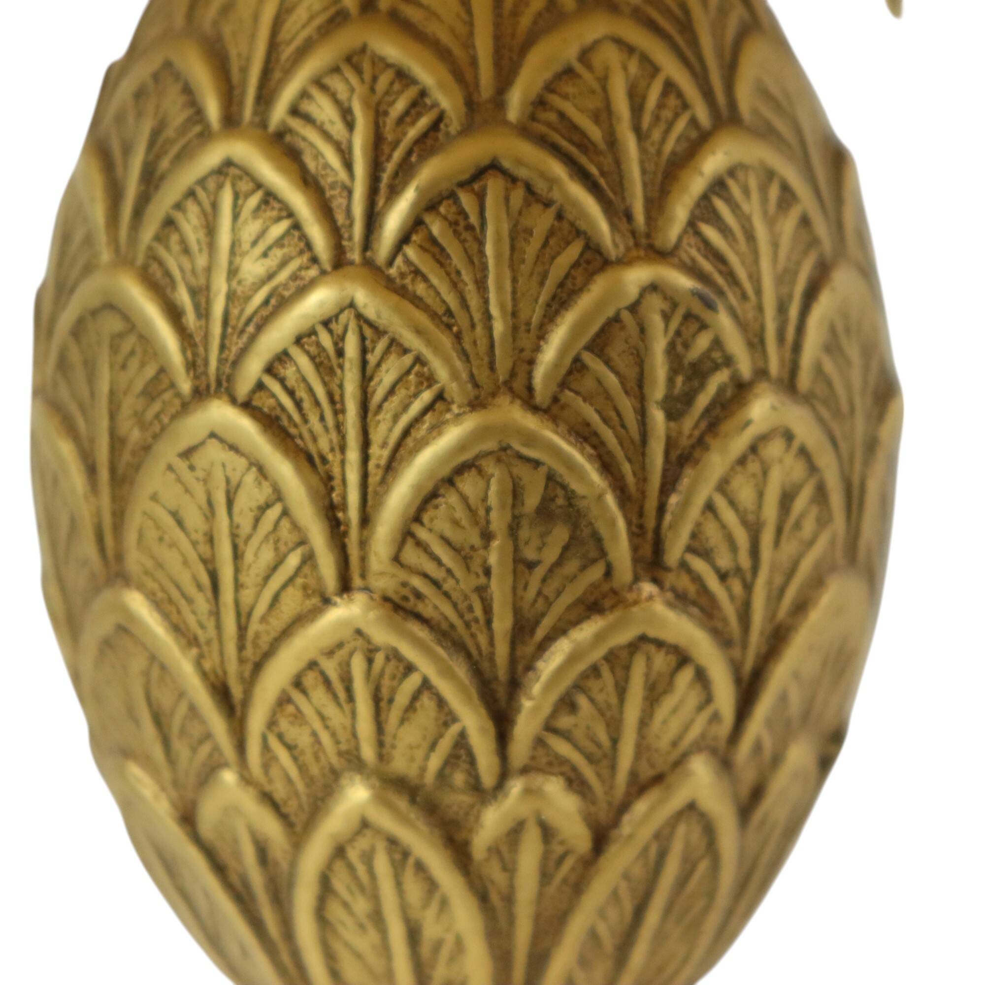 Brass Pineapple Lamp Style Maison Charles Hollywood Regency