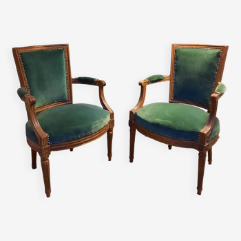 Pair of Louis XVI armchairs