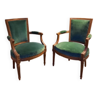 Pair of Louis XVI armchairs