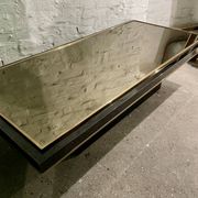 Table basse Belgo chrome par Roger Vanhevel années 70