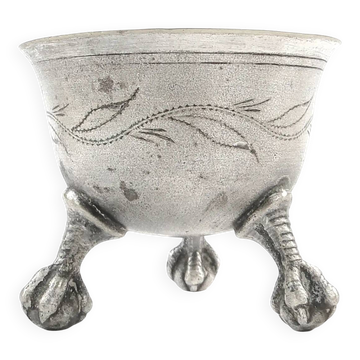 Neoclassical salt cellar, silver-plated brass, Norblin, Poland, 19th century