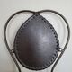 Metal and leather chair