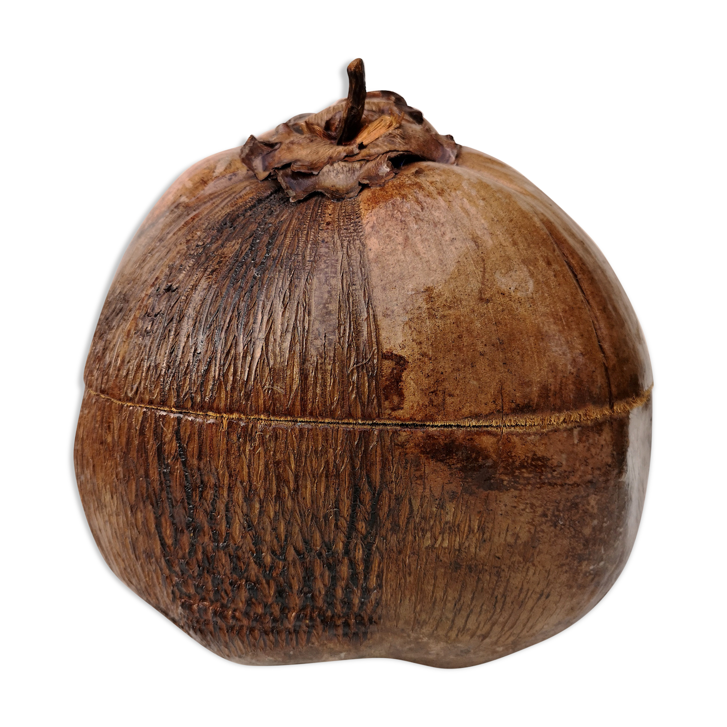 Empty vintage pocket - natural coconut