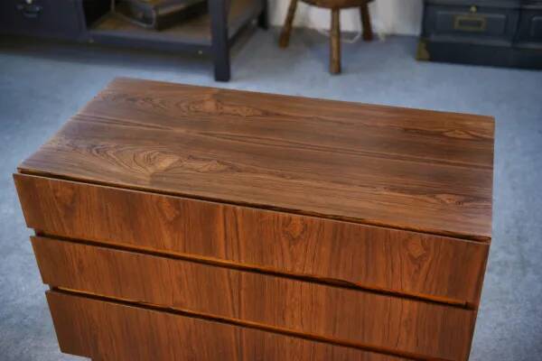 Scandinavian 3-drawer chest in rosewood, 1960s