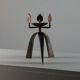 Unique vintage artisanal candlestick from the 1950s.