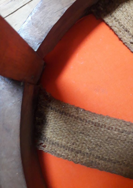 19th century solid walnut office chair