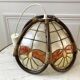Suspension in mother-of-pearl and bamboo / rattan 70s