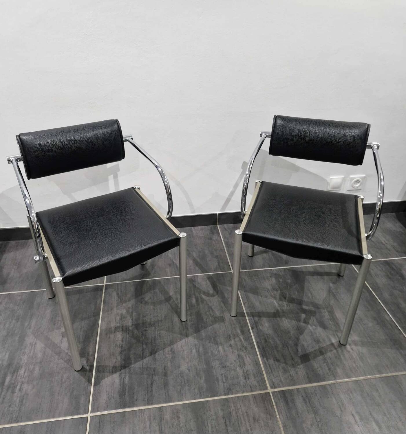 Pair of designer armchairs by Paolo Piva, 1980s