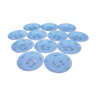 12 hollow plates in limoges porcelain haviland torso lily of the valley forget-me-not