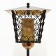 Lampadaire vintage francais tripode 1950 rockabilly metal perforee acier la