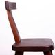 Set of 4 Scandinavian chairs in solid Elm, model T in the style of Olavi Hannin.