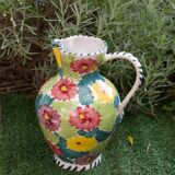 Pichet à fleurs céramique italienne