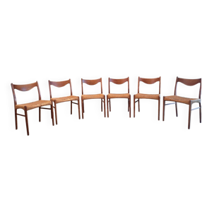 Lot de 6 chaises scandinaves - danoises