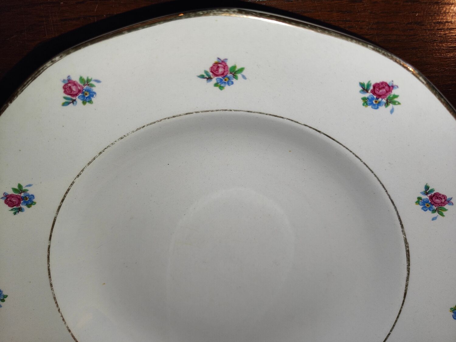 Old service 28 pieces porcelain KG Keller and Guérin Lunéville France decorated with flowers Rosita XIXth Century