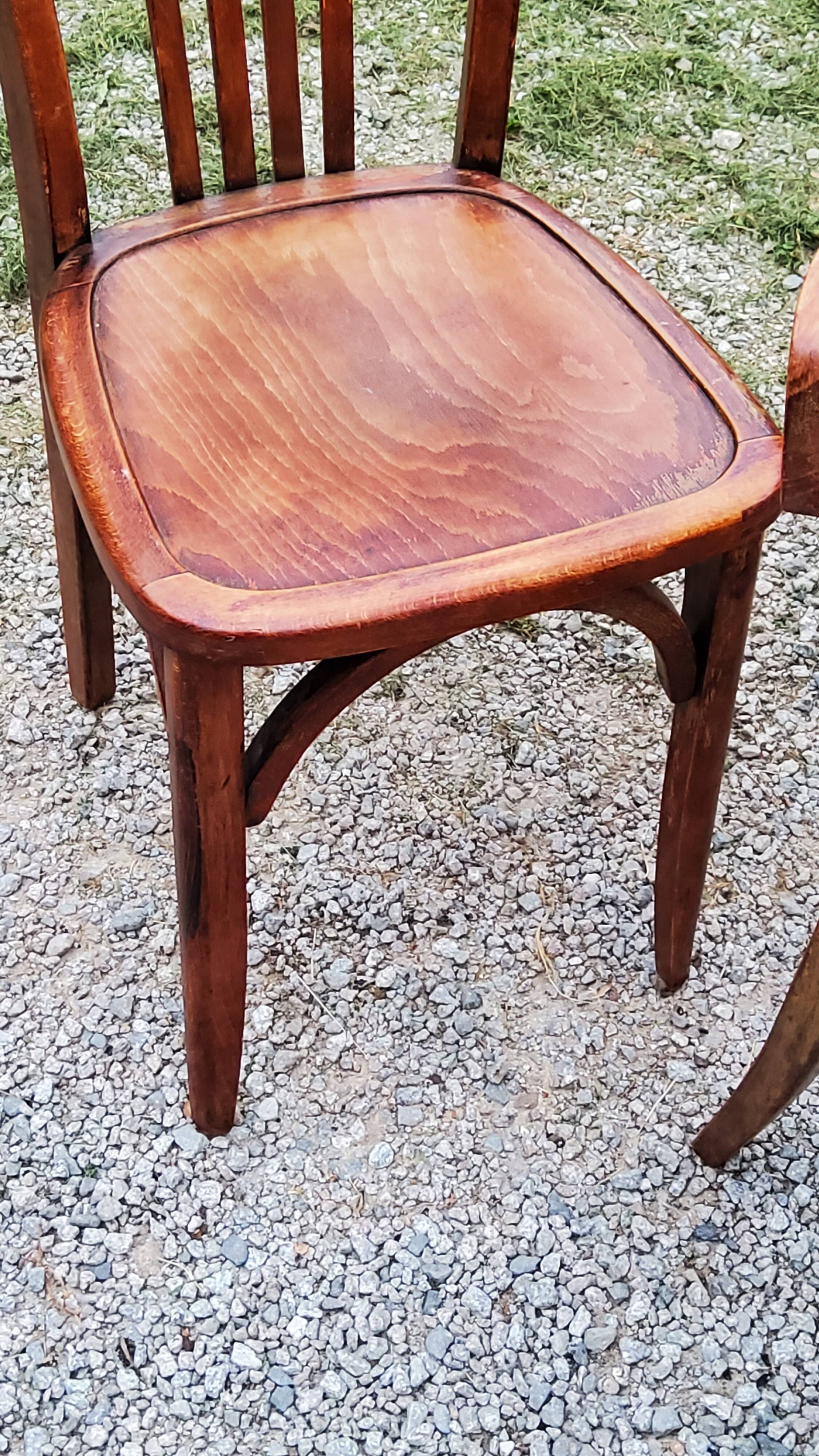 Set of 5 Stella bistro chairs from the 50s