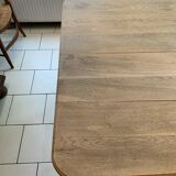 Art Deco Raw Solid Oak Table