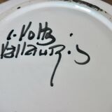 Ceramic zoomorphic decoration signed Charles Voltz, Vallauris, large empty pocket, 50s and 60s