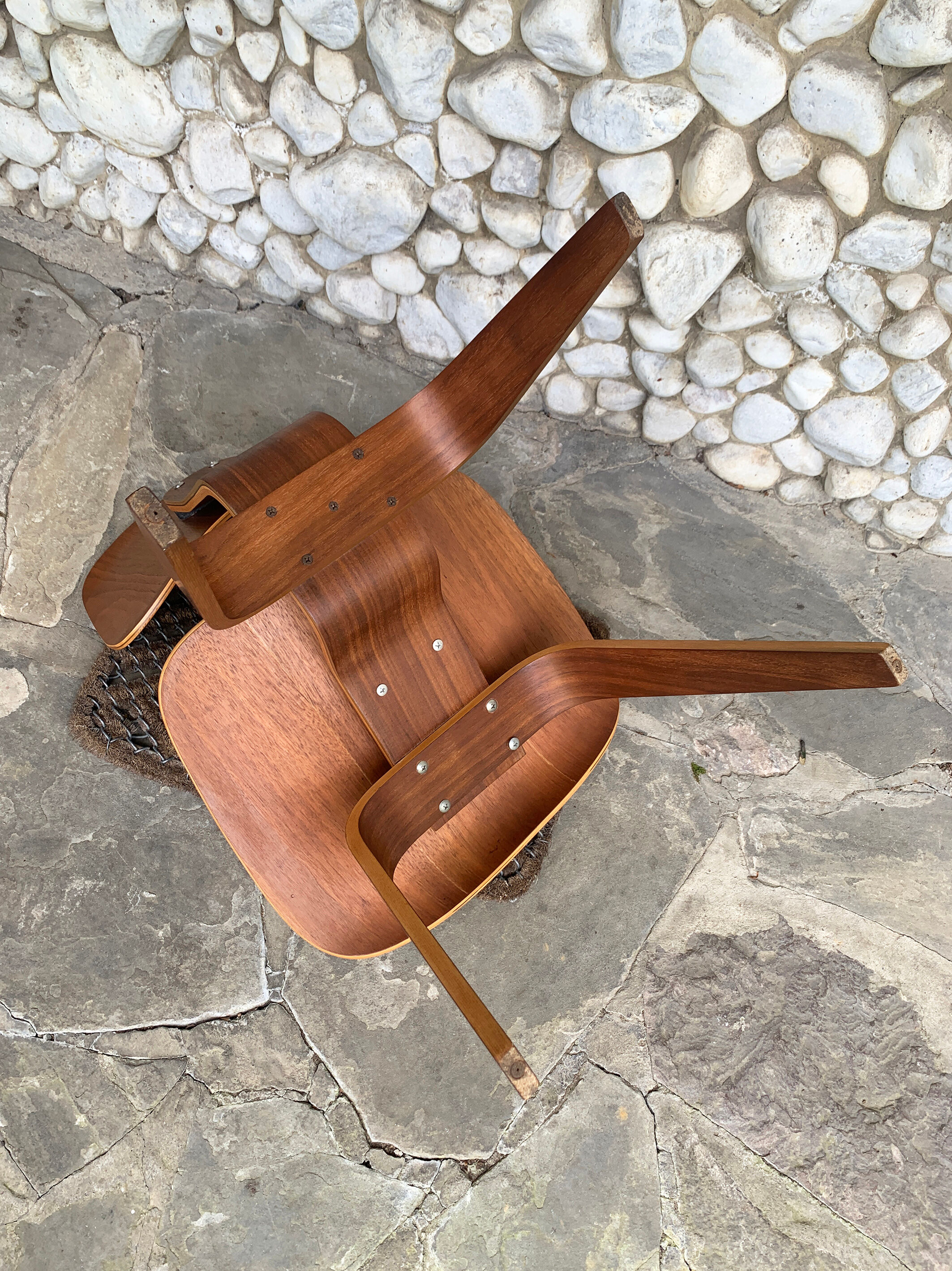 Charles & Ray Eames walnut DCW chair for Herman Miller 1950