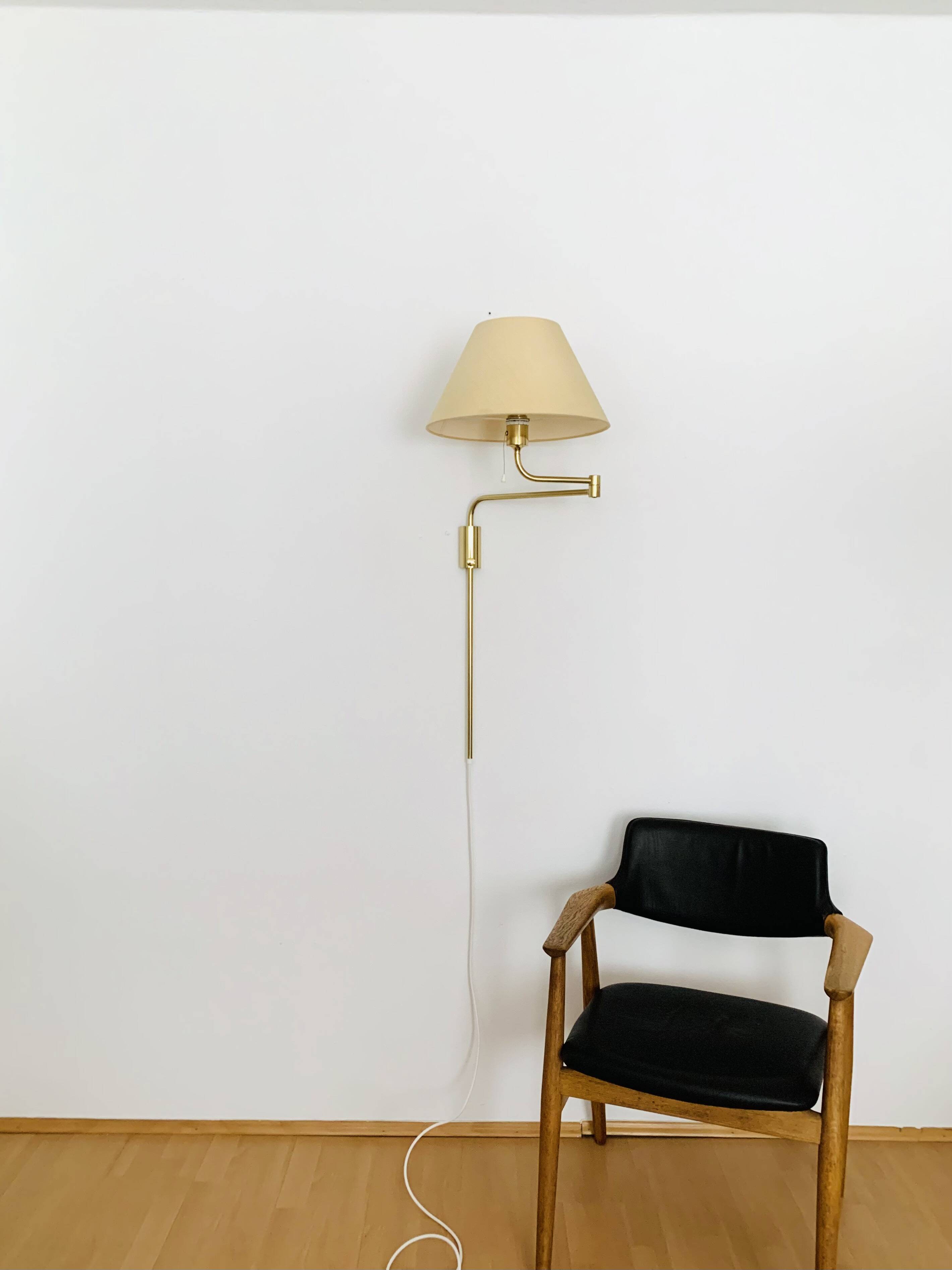 1970s Brass Lesan Wall Lamp by Florian Schulz