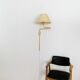 1970s Brass Lesan Wall Lamp by Florian Schulz