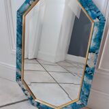 Flower octagonal mirror 37x57cm