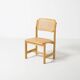 Dining chair by Zenon Baczyk, produced by GFM, Poland, 1970s, natural cane
