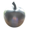 Vintage brushed aluminum apple-shaped ice bucket