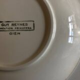Set of 8 plates by Gien for Atelier Primavera 1960 Anchor