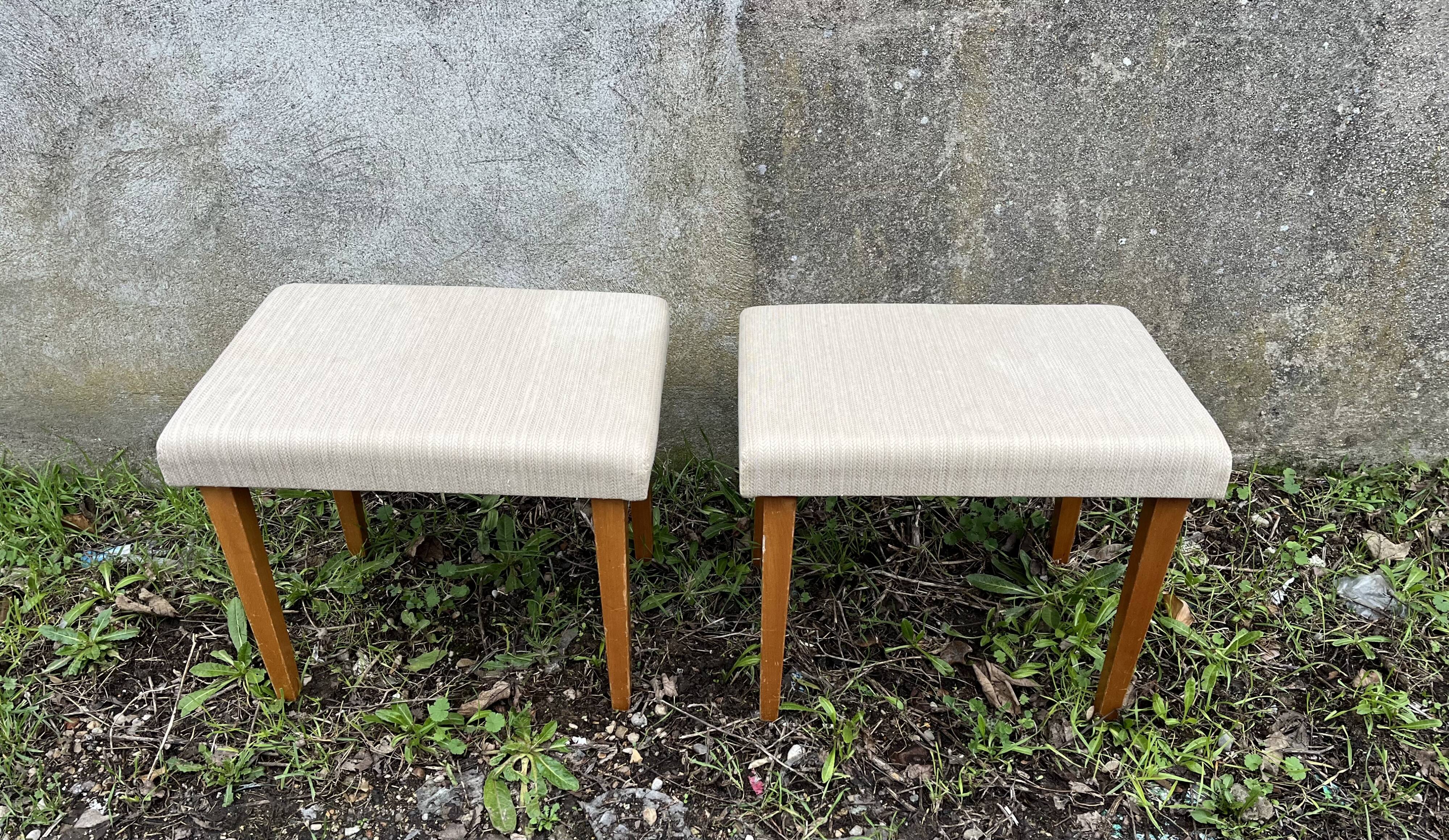 Vintage ottoman footrest