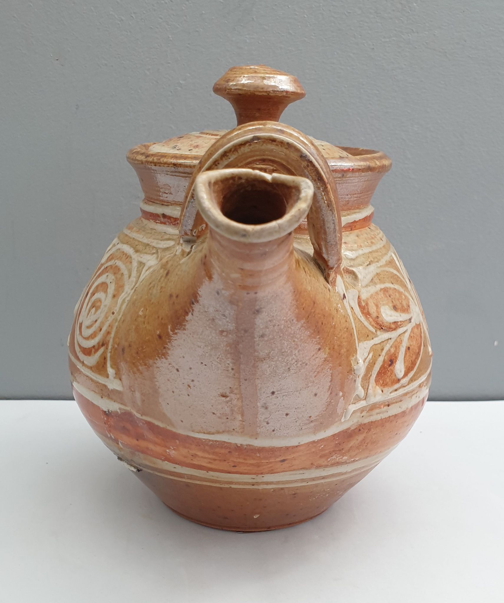 Teapot in stoneware from La Borne signed Bottani Dechaud