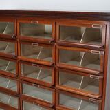 Vintage Dutch Oak / Mahogany Haberdashery Shop Cabinet, 1930s