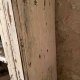 Beige lacquered teak sideboard