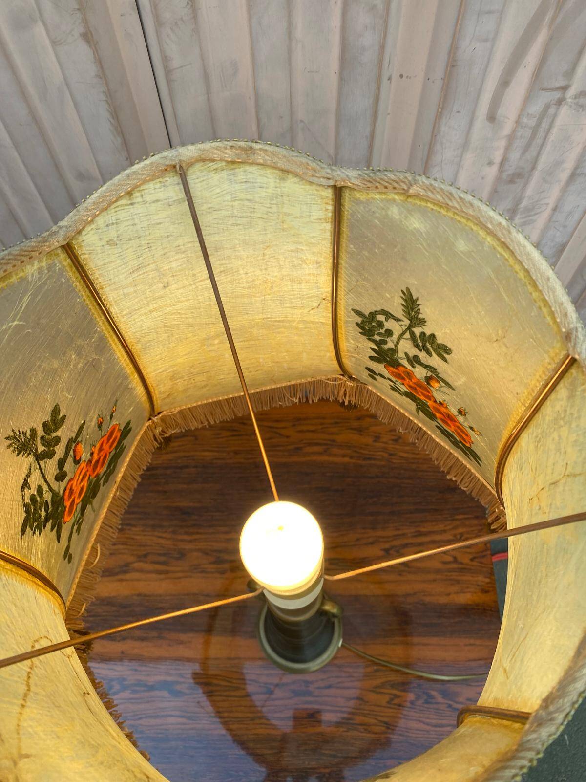 Vintage Kaiser Leuchten gold lamp