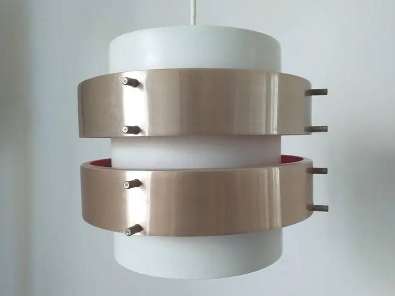 Midcentury Pendant in Style of Jo Hammerborg, Denmark, 1970s
