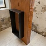 Italian coffee table elm magnifying glass