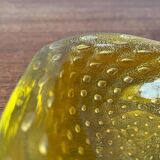 Vintage Italian Bullicante Glass Bowl from Murano