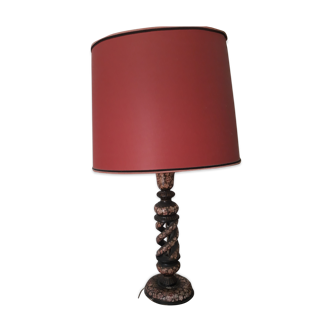 A bohemian-style lamp