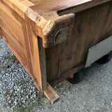 Old low sideboard in solid cherry wood from the 1900s.