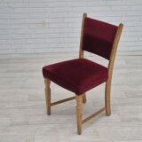 1970s, set of 6 Danish dinning chairs, very good condition, oak wood.