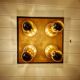 Space Age Wall Light/Ceiling Light in brass, Cosack Leuchten, 1970