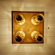 Space Age Wall Light/Ceiling Light in brass, Cosack Leuchten, 1970