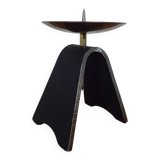 Brutalist Iron and Brass Candleholder, 1960s